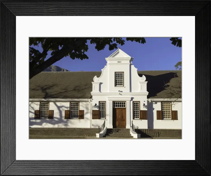 Framed Print : NGK Hall, Franschhoek, Western Cape, South Africa, Africa Framed Print : NGK Hall, Franschhoek, Western Cape, South Africa, Africa