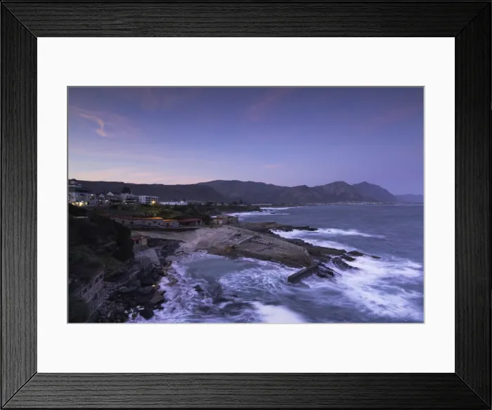 Framed Print : Hermanus at sunset, Western Cape, South Africa, Africa Framed Print : Hermanus at sunset, Western Cape, South Africa, Africa