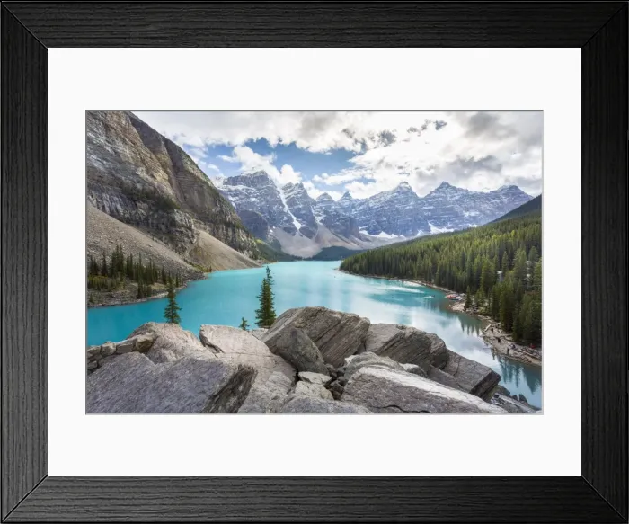 Framed Print : Moraine Lake and the Valley of the Ten Peaks, Banff National Park, UNESCO World Heritage Site Framed Print : Moraine Lake and the Valley of the Ten Peaks, Banff National Park, UNESCO World Heritage Site