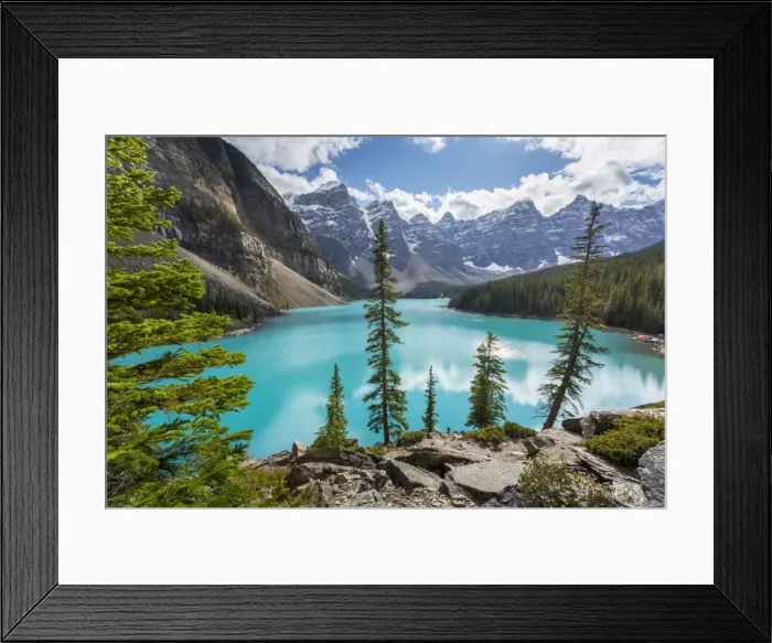 Framed Print : Moraine Lake and the Valley of the Ten Peaks, Banff National Park, UNESCO World Heritage Site Framed Print : Moraine Lake and the Valley of the Ten Peaks, Banff National Park, UNESCO World Heritage Site