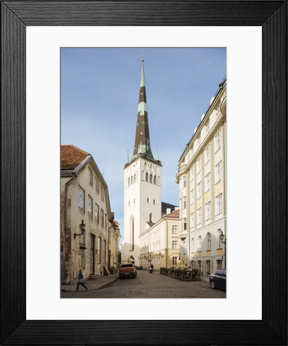 Framed Print : Exterior of St. Olafs church, Old Town, UNESCO World Heritage Site, Tallinn, Estonia Framed Print : Exterior of St. Olafs church, Old Town, UNESCO World Heritage Site, Tallinn, Estonia