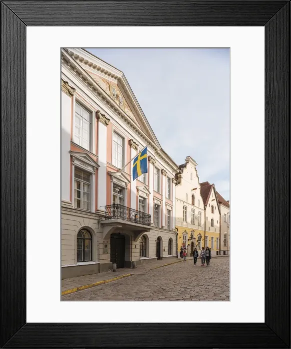 Framed Print : Pikk Street, Old Town, Tallinn, Estonia, Europe