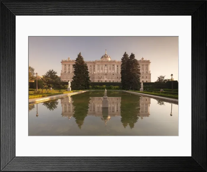Framed Print : Royal Palace ( Palacio Real), view from Sabatini Gardens (Jardines de Sabatini), Madrid Framed Print : Royal Palace ( Palacio Real), view from Sabatini Gardens (Jardines de Sabatini), Madrid