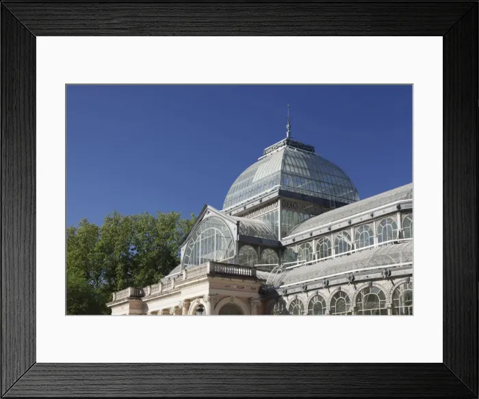 Framed Print : Crystal Palace (Palacio de Cristal), Retiro Park, Parque del Buen Retiro, Madrid Framed Print : Crystal Palace (Palacio de Cristal), Retiro Park, Parque del Buen Retiro, Madrid