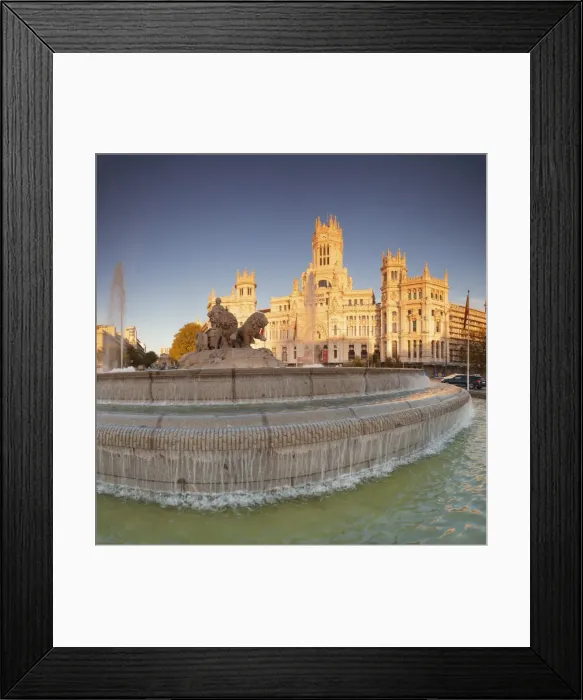 Framed Print : Plaza de la Cibeles, Fountain and Palacio de Comunicaciones, Madrid, Spain, Europe Framed Print : Plaza de la Cibeles, Fountain and Palacio de Comunicaciones, Madrid, Spain, Europe