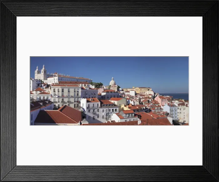 Framed Print : Santa Luzia viewpoint, Sao Vicente de Fora monastery, National Pantheon, Alfama district Framed Print : Santa Luzia viewpoint, Sao Vicente de Fora monastery, National Pantheon, Alfama district