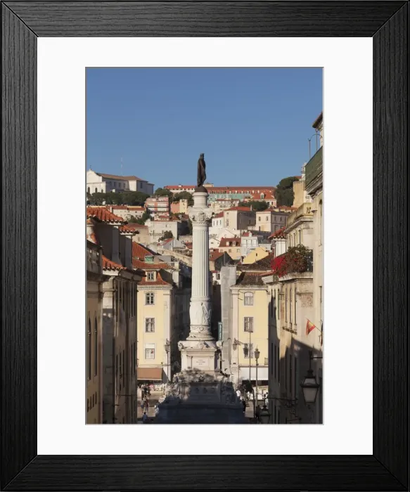 Framed Print : Rossio, Praca de Dom Pedro IV, Baixa, Lisbon, Portugal, Europe Framed Print : Rossio, Praca de Dom Pedro IV, Baixa, Lisbon, Portugal, Europe
