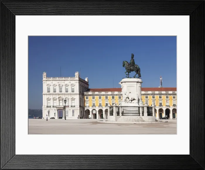 Framed Print : Praca do Comercio, monument of King Jose I, Baixa, Lisbon, Portugal, Europe Framed Print : Praca do Comercio, monument of King Jose I, Baixa, Lisbon, Portugal, Europe