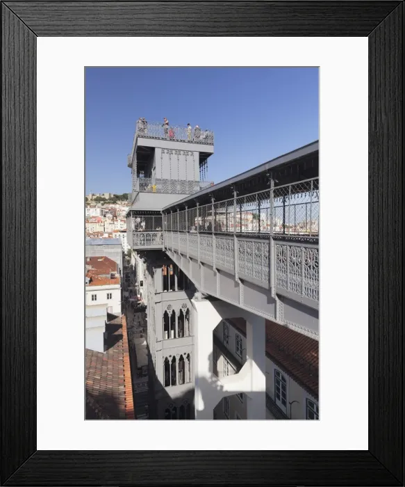 Framed Print : Elevador de Santa Justa, Santa Justa Elevator, Baixa, Lisbon, Portugal, Europe Framed Print : Elevador de Santa Justa, Santa Justa Elevator, Baixa, Lisbon, Portugal, Europe