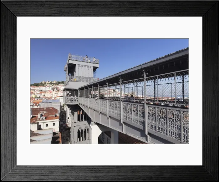 Framed Print : Elevador de Santa Justa, Santa Justa Elevator, Baixa, Lisbon, Portugal, Europe Framed Print : Elevador de Santa Justa, Santa Justa Elevator, Baixa, Lisbon, Portugal, Europe