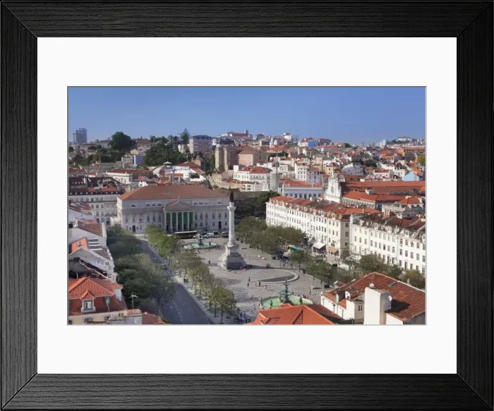 Framed Print : Rossio, Praca Dom Pedro IV, National Theatre Dona Maria II, Baixa, Lisbon, Portugal Framed Print : Rossio, Praca Dom Pedro IV, National Theatre Dona Maria II, Baixa, Lisbon, Portugal