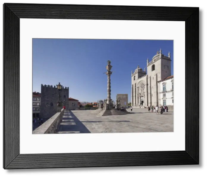 Framed Print : Pelourinho Column, Se Cathedral, Porto (Oporto), Portugal, Europe Framed Print : Pelourinho Column, Se Cathedral, Porto (Oporto), Portugal, Europe