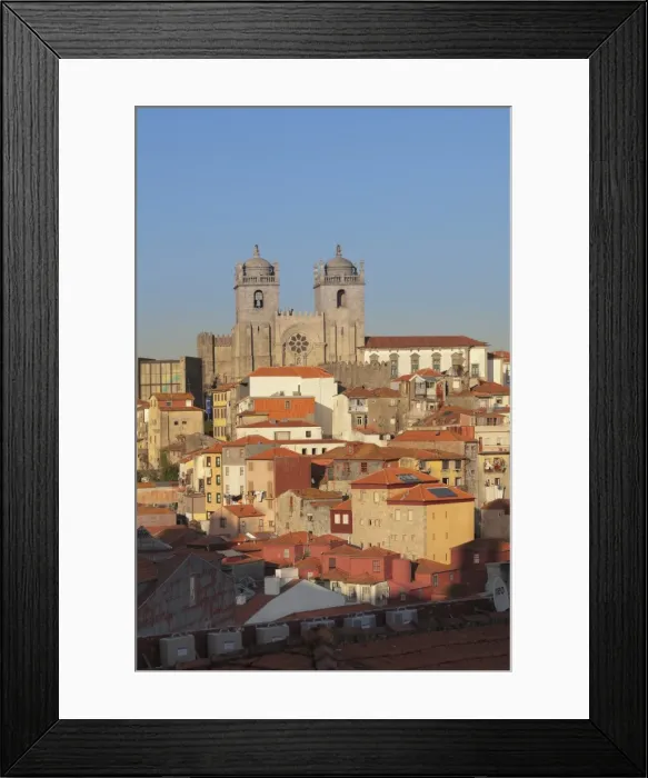Framed Print : Se Cathedral at sunset, Ribeira District, UNESCO World Heritage Site, Porto (Oporto) Framed Print : Se Cathedral at sunset, Ribeira District, UNESCO World Heritage Site, Porto (Oporto)
