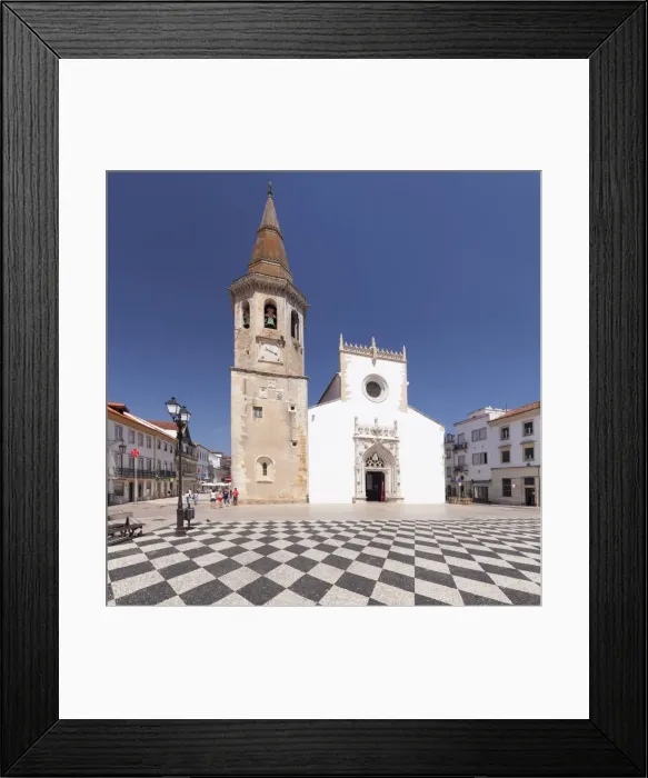 Framed Print : Praca da Republica, Igreja de Sao Batista church, Tomar, District Santarem, Portugal Framed Print : Praca da Republica, Igreja de Sao Batista church, Tomar, District Santarem, Portugal
