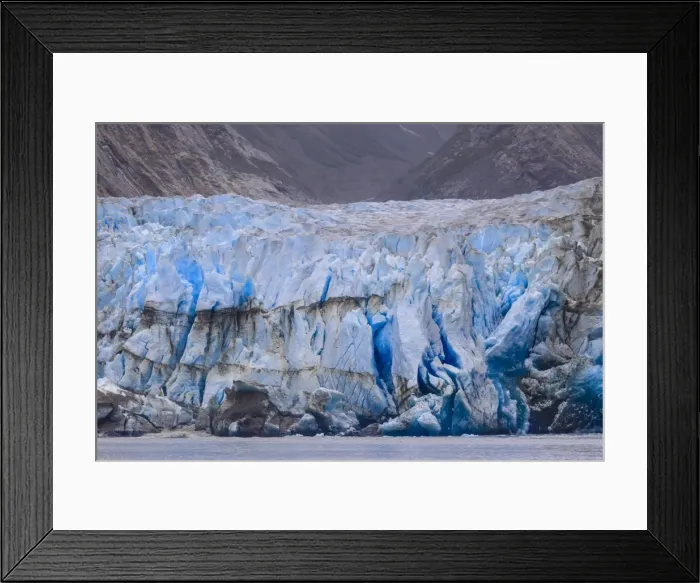Framed Print : Blue ice face of Sawyer Glacier, Stikine Icefield, Tracy Arm Fjord, Alaska, United Framed Print : Blue ice face of Sawyer Glacier, Stikine Icefield, Tracy Arm Fjord, Alaska, United