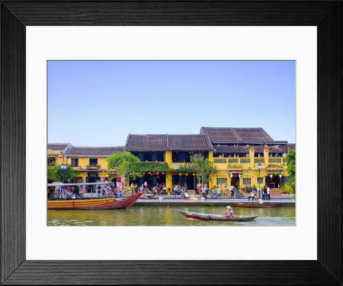 Framed Print : Houses and the river in the historic centre of Hoi An, UNESCO World Heritage Site Framed Print : Houses and the river in the historic centre of Hoi An, UNESCO World Heritage Site