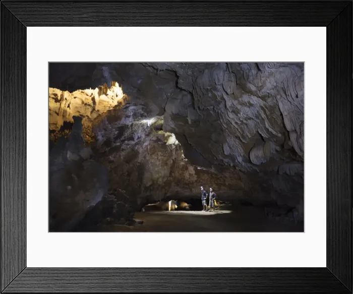 Framed Print : Hikers in the interior of Galaxy cave on the Ben Dang River in Thien Ha, Ninh Binh Framed Print : Hikers in the interior of Galaxy cave on the Ben Dang River in Thien Ha, Ninh Binh