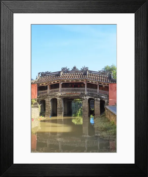 Framed Print : The 18th-century covered, wooden Japanese Bridge in the historical centre of Hoi An Framed Print : The 18th-century covered, wooden Japanese Bridge in the historical centre of Hoi An