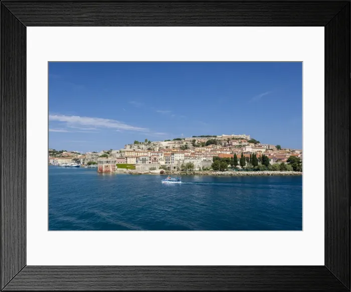 Framed Print : Historical Torre Della Linguella overlooking sea, Portoferraio, Elba Island, Livorno Province Framed Print : Historical Torre Della Linguella overlooking sea, Portoferraio, Elba Island, Livorno Province