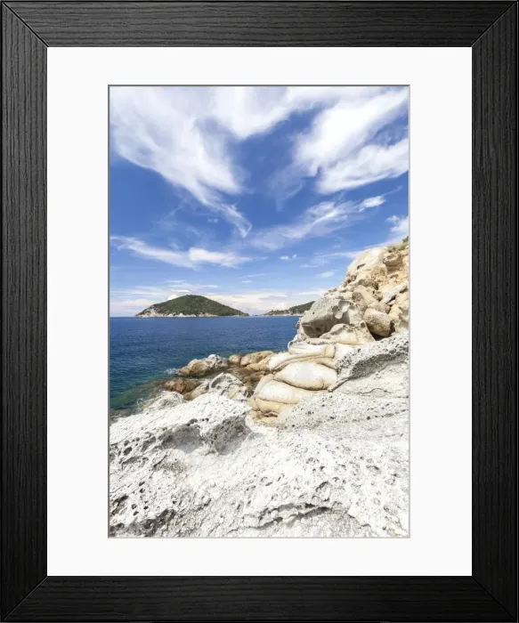 Framed Print : White cliffs, Gulf of Procchio, Marciana, Elba Island, Livorno Province, Tuscany Framed Print : White cliffs, Gulf of Procchio, Marciana, Elba Island, Livorno Province, Tuscany