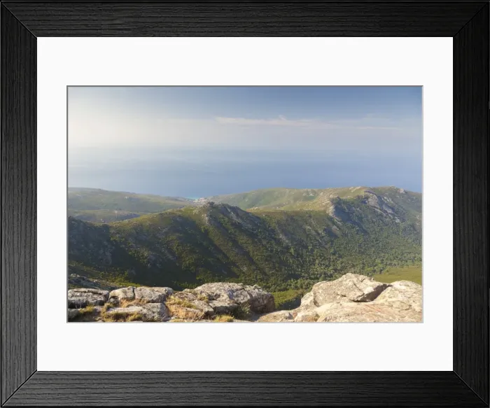 Framed Print : View of the sea on the way to Monte Capanne, Elba Island, Livorno Province, Tuscany Framed Print : View of the sea on the way to Monte Capanne, Elba Island, Livorno Province, Tuscany