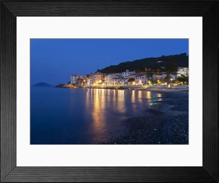 Framed Print : The old village of Marciana Marina at dusk, Elba Island, Livorno Province, Tuscany Framed Print : The old village of Marciana Marina at dusk, Elba Island, Livorno Province, Tuscany