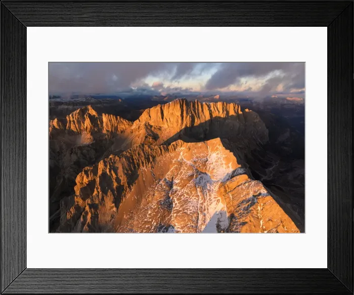 Framed Print : Aerial view of Marmolada, Gran Vernel and Cima Ombretta, Dolomites, Trentino-Alto Adige Framed Print : Aerial view of Marmolada, Gran Vernel and Cima Ombretta, Dolomites, Trentino-Alto Adige