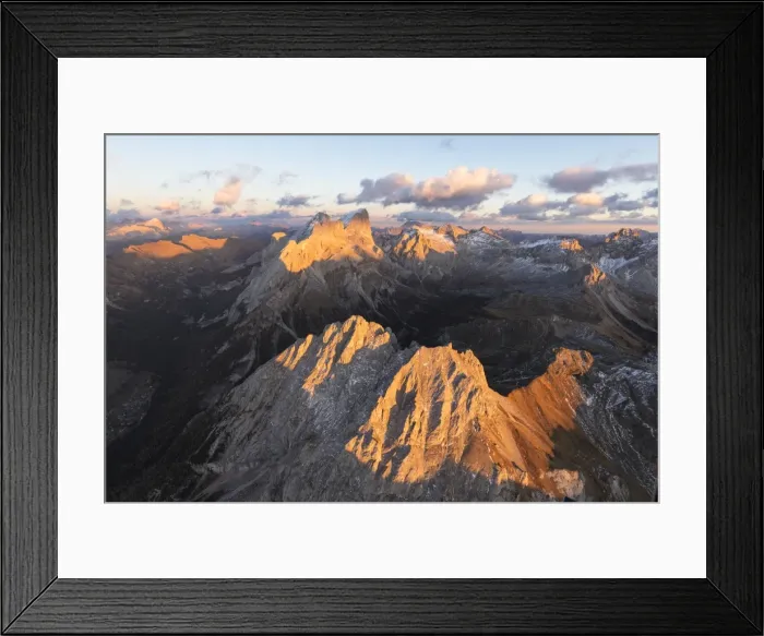 Framed Print : Aerial view of Colac, Gran Vernel and Marmolada, Dolomites, Trentino-Alto Adige, Italy Framed Print : Aerial view of Colac, Gran Vernel and Marmolada, Dolomites, Trentino-Alto Adige, Italy