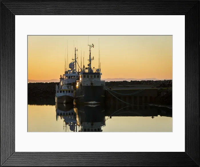 Framed Print : Fishing boats in the charming fishing village of Grundarfjordur, Snaefellsnes peninsula Framed Print : Fishing boats in the charming fishing village of Grundarfjordur, Snaefellsnes peninsula