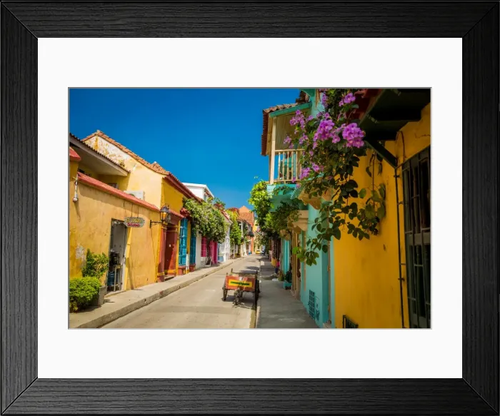 Framed Print : Old Town, Cartegena, Colombia, South America Framed Print : Old Town, Cartegena, Colombia, South America