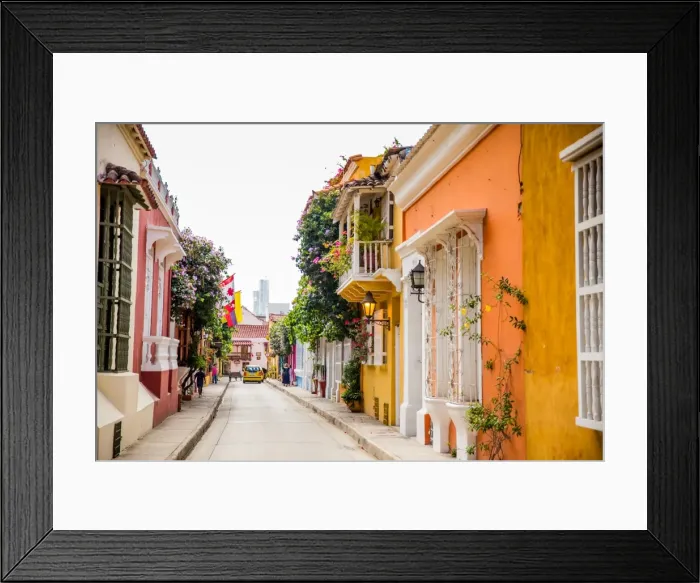 Framed Print : Old Town, Cartegena, Colombia, South America Framed Print : Old Town, Cartegena, Colombia, South America