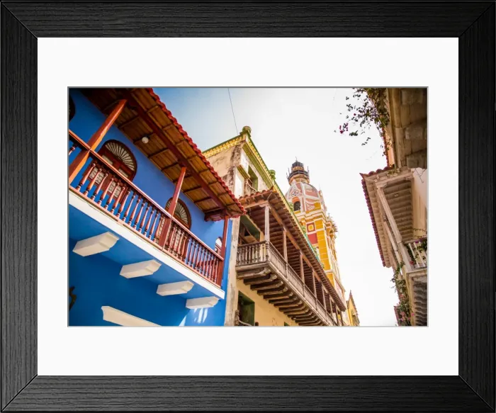 Framed Print : Old Town, Cartegena, Colombia, South America Framed Print : Old Town, Cartegena, Colombia, South America