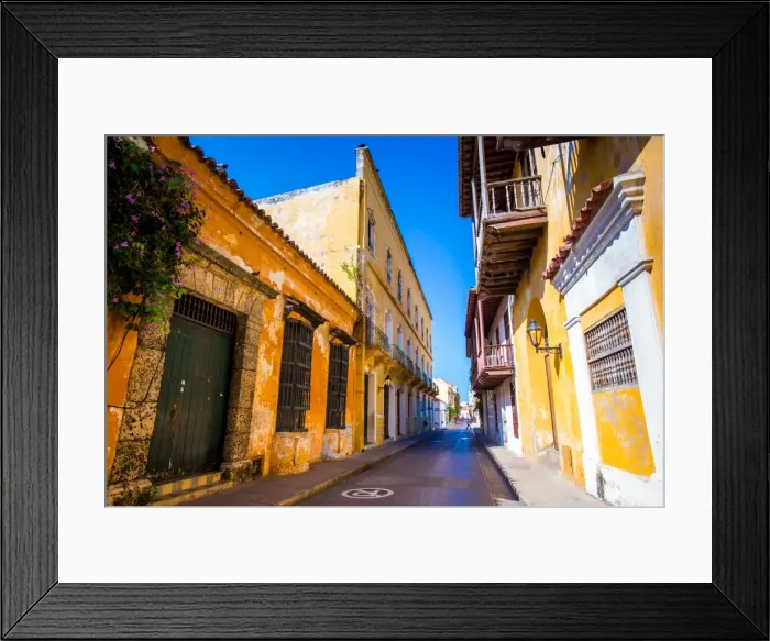 Framed Print : Old Town, Cartegena, Colombia, South America Framed Print : Old Town, Cartegena, Colombia, South America