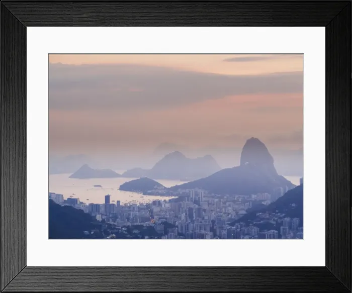 Framed Print : Sugarloaf Mountain at sunrise, Rio de Janeiro, Brazil, South America Framed Print : Sugarloaf Mountain at sunrise, Rio de Janeiro, Brazil, South America