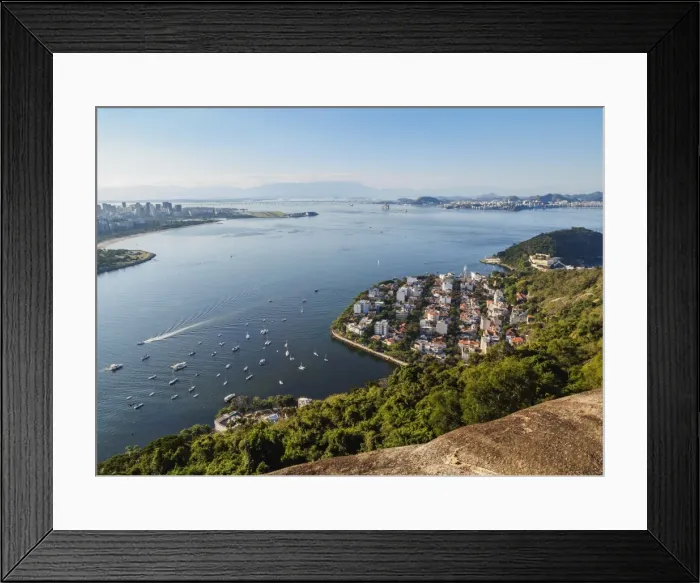 Framed Print : Urca Neighbourhood, elevated view, Rio de Janeiro, Brazil, South America Framed Print : Urca Neighbourhood, elevated view, Rio de Janeiro, Brazil, South America