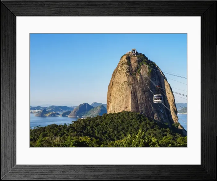 Framed Print : Sugarloaf Mountain Cable Car, Rio de Janeiro, Brazil, South America