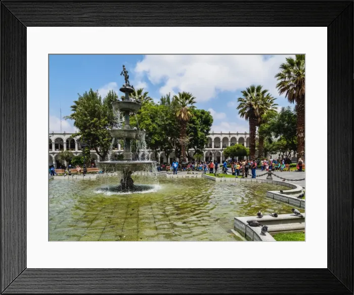 Framed Print : Plaza de Armas, Arequipa, Peru, South America Framed Print : Plaza de Armas, Arequipa, Peru, South America