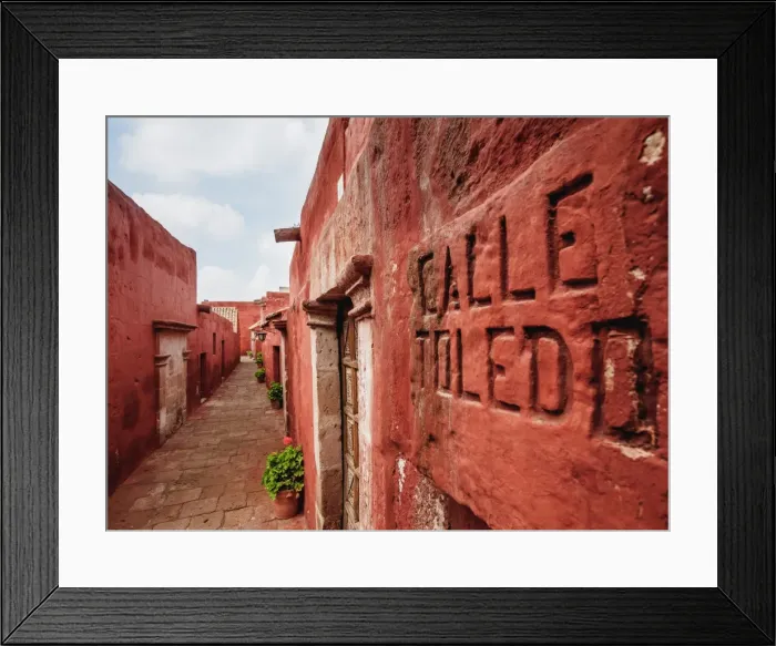 Framed Print : Toledo Street, Santa Catalina Monastery, UNESCO World Heritage Site, Arequipa, Peru Framed Print : Toledo Street, Santa Catalina Monastery, UNESCO World Heritage Site, Arequipa, Peru