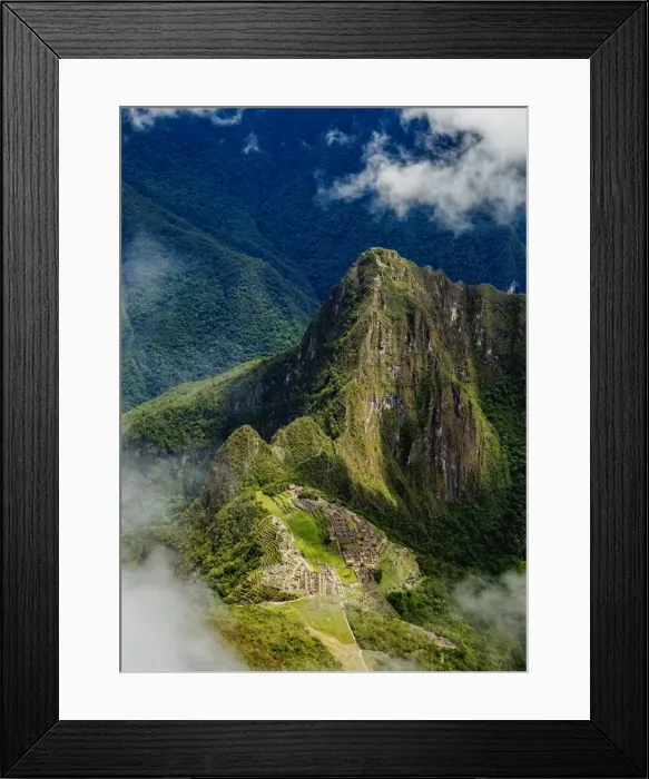 Framed Print : Machu Picchu Ruins seen from the Machu Picchu Mountain, UNESCO World Heritage Site Framed Print : Machu Picchu Ruins seen from the Machu Picchu Mountain, UNESCO World Heritage Site