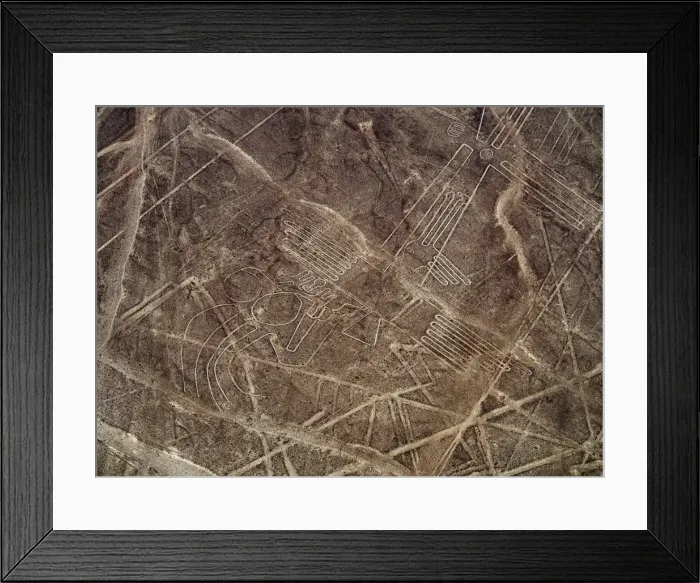 Framed Print : The Bird Geoglyph, aerial view, Nazca, UNESCO World Heritage Site, Ica Region, Peru Framed Print : The Bird Geoglyph, aerial view, Nazca, UNESCO World Heritage Site, Ica Region, Peru