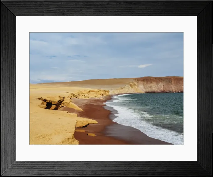 Framed Print : Red Beach, Paracas National Reserve, Ica Region, Peru, South America Framed Print : Red Beach, Paracas National Reserve, Ica Region, Peru, South America