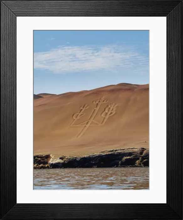 Framed Print : Candelabro de Paracas Geoglyph, Paracas National Reserve, Ica Region, Peru, South America Framed Print : Candelabro de Paracas Geoglyph, Paracas National Reserve, Ica Region, Peru, South America
