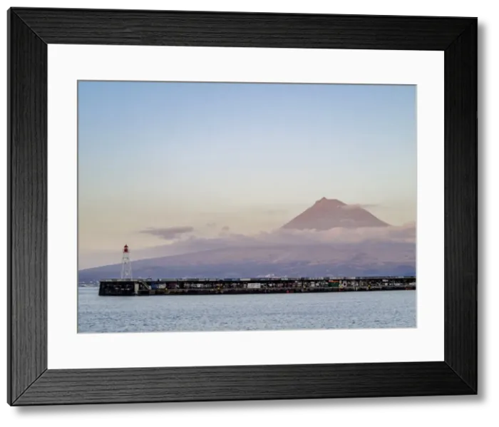 Framed Print : View towards the Pico Mountain, Faial Island, Azores, Portugal, Atlantic, Europe Framed Print : View towards the Pico Mountain, Faial Island, Azores, Portugal, Atlantic, Europe
