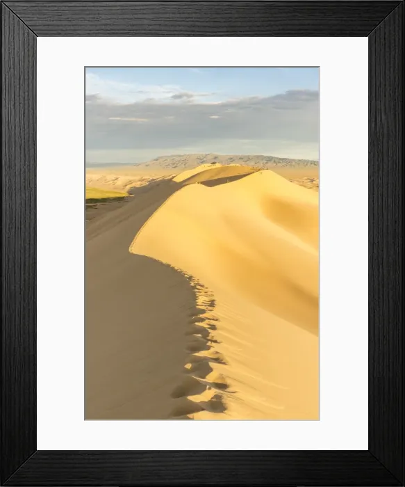 Framed Print : People walking on Khongor sand dunes in Gobi Gurvan Saikhan National Park, Sevrei district Framed Print : People walking on Khongor sand dunes in Gobi Gurvan Saikhan National Park, Sevrei district