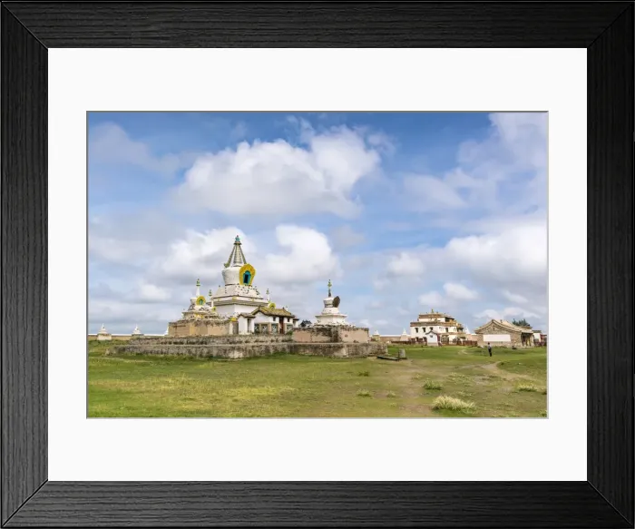 Framed Print : Stupas and buildings in Erdene Zuu Monastery, Harhorin, South Hangay province, Mongolia Framed Print : Stupas and buildings in Erdene Zuu Monastery, Harhorin, South Hangay province, Mongolia