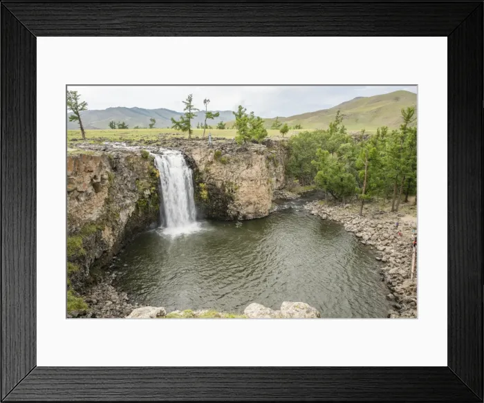 Framed Print : Red waterfall, Orkhon valley, South Hangay province, Mongolia, Central Asia, Asia Framed Print : Red waterfall, Orkhon valley, South Hangay province, Mongolia, Central Asia, Asia