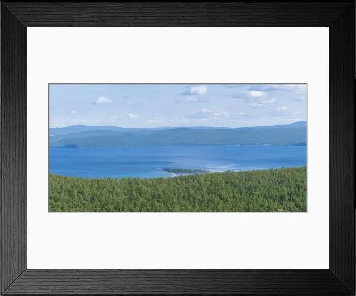 Framed Print : Taiga and Hovsgol Lake seen from above, Hovsgol province, Mongolia, Central Asia, Asia Framed Print : Taiga and Hovsgol Lake seen from above, Hovsgol province, Mongolia, Central Asia, Asia