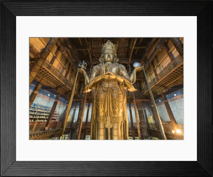 Framed Print : Avalokitesvara statue in Gandan monastery, Ulan Bator, Mongolia, Central Asia, Asia Framed Print : Avalokitesvara statue in Gandan monastery, Ulan Bator, Mongolia, Central Asia, Asia