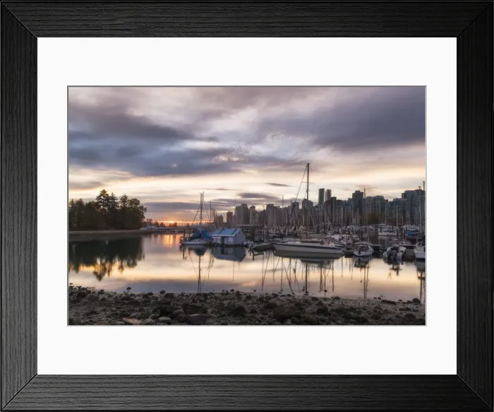 Framed Print : Vancouver city in the morning, viewed from the Stanley Park, Vancouver, British Columbia Framed Print : Vancouver city in the morning, viewed from the Stanley Park, Vancouver, British Columbia