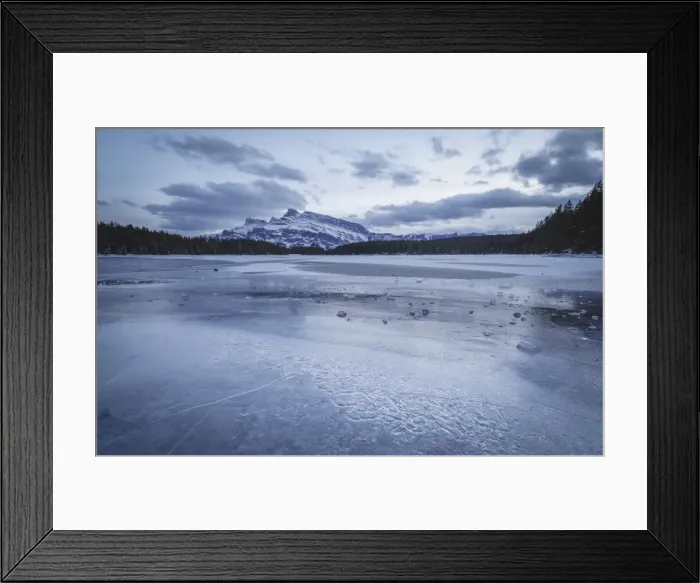 Framed Print : Two Jack Lake in the winter season, Banff National Park, UNESCO World Heritage Site Framed Print : Two Jack Lake in the winter season, Banff National Park, UNESCO World Heritage Site